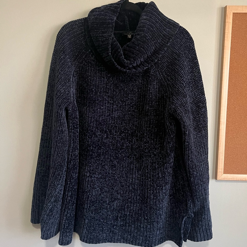 Lucky Brand Chenille Cowl Neck Sweater Women XL